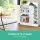 Artiss White Shoe Rack Cabinet, Adjustable Shelves, Stores 21 Pairs, Contemporary Design, 80x30x90cm, 1-Year Warranty