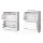 Artiss 2-Drawer Shoe Cabinet Storage Organiser for 18 Pairs White with Adjustable Shelves 63 x 29 x 84cm