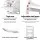 Artiss Shoe Rack Cabinet - 36 Pairs, Adjustable Shelves, Stylish Design, White Particle Board, 63x30x120cm, Easy Assembly