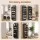 Artiss 8-Tier Over Door Shoe Organiser Set of 2 168cm Black and White