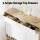 Artiss White Pine 2-Piece Entryway Storage Set Shoe Cabinet and Bamboo Clothes Rack 120cm Cabinet 30 Pairs