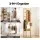 Artiss White Pine 2-Piece Entryway Storage Set Shoe Cabinet and Bamboo Clothes Rack 120cm Cabinet 30 Pairs