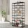 Artiss 10-Tier Stackable Shoe Rack Cabinet, Black Metal Frame, Holds 50 Pairs, Removable Panels, Tool-Free Assembly