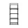 Artiss DIY Shoe Rack Cabinet, Stackable 4-Tier, 12 Pairs, Black, Metal Frame, Tool-Free Assembly, 55x28x73cm, Non