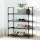 Artiss DIY Shoe Rack Cabinet, Stackable 4-Tier, 12 Pairs, Black, Metal Frame, Tool-Free Assembly, 55x28x73cm, Non
