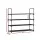 Artiss 4-Tier Shoe Rack – Stackable, Black Metal, Holds 16 Pairs, 80cm Wide, Tool-Free Assembly, Sturdy & Durable Design