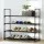 Artiss 4-Tier Shoe Rack – Stackable, Black Metal, Holds 16 Pairs, 80cm Wide, Tool-Free Assembly, Sturdy & Durable Design
