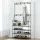 Artiss Shoe Rack Hall Tree, Metal, 176x29x80cm, Black - 3-in-1 Organiser for 16 Pairs, Coats & Accessories