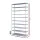 Artiss Stackable 10-Tier Shoe Rack Cabinet, Grey - Holds 50 Pairs, Metal Frame, 85x26x160cm, Easy Assembly, 1-Year