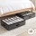 Artiss Under Bed Shoe Storage Organiser 12 Pairs 2 Pack Grey