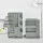 ArtissIn Storage Trolley Bedside Table, PP Material, Grey, 41x43.5x73.5cm, 5-Tier Boby Replica with Wheels,