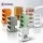 ArtissIn Storage Trolley Bedside Table, PP Material, Grey, 41x43.5x73.5cm, 5-Tier Boby Replica with Wheels,