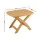 Gardeon HDPE Outdoor Side Table 150kg Natural Rectangular Patio Garden Furniture with Curved Edges Indoor Use
