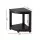 Gardeon Corner Shower Stool Side Table HDPE Bathroom Bench with Storage Shelf 150kg Capacity Black Adjustable Feet
