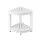 Gardeon Corner Shower Stool Side Table HDPE Bathroom Bench Seat with Storage 150kg Capacity Compact Waterproof