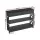 Artiss Console Table, MDF, 100x30x80cm, Black, 3-Tier with USB Outlets, Sleek Handles, Easy Assembly, 1-Year Warranty