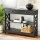 Artiss Console Table, MDF, 100x30x80cm, Black, 3-Tier with USB Outlets, Sleek Handles, Easy Assembly, 1-Year Warranty