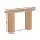Artiss Console Table, Oval MDF Wood, 115CM, Pine Finish, Modern Design, Durable 50kg Capacity, Easy Assembly