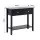 Artiss 80cm Console Table with Two Drawers Open Shelf Black Minimalist Storage Furniture