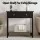 Artiss 80cm Console Table with Two Drawers Open Shelf Black Minimalist Storage Furniture