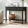 Artiss Console Table 100cm with 3 Drawers Open Shelf Vintage Handles Black for Hallways Living Rooms and Offices