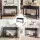 Artiss Console Table 100cm with 3 Drawers Open Shelf Vintage Handles Black for Hallways Living Rooms and Offices