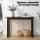 Artiss 110CM Black Console Table – Minimalist Design with Wood Grain, Ski-Leg Support, Easy Assembly, Anti-Tip Safety
