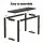 Artiss 110CM Black Console Table – Minimalist Design with Wood Grain, Ski-Leg Support, Easy Assembly, Anti-Tip Safety