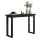 Artiss 110CM Black Console Table – Minimalist Design with Wood Grain, Ski-Leg Support, Easy Assembly, Anti-Tip Safety