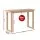 Artiss Console Table 110cm Pine Wood Grain Surface, Minimalist Design, Spacious Storage, Sturdy Ski-Leg Structure