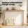 Artiss Console Table 110cm Pine Wood Grain Surface, Minimalist Design, Spacious Storage, Sturdy Ski-Leg Structure