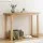 Artiss Console Table 110cm Pine Wood Grain Surface, Minimalist Design, Spacious Storage, Sturdy Ski-Leg Structure