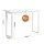 Artiss 110CM White Console Table – Minimalist Design, Wood Grain Surface, Ski-Leg Structure, Anti-Topple Safety