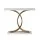 Artiss White & Gold Marble Effect Console Table - 100cm Elegant MDF Top with Sturdy Metal Base, Anti-Slip Design