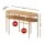Artiss Console Table 124CM Pine with Straw Rope Metal Bars, 2-Tier Storage, MDF Top, Rustic Entryway Hallway