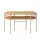 Artiss Console Table 124CM Pine with Straw Rope Metal Bars, 2-Tier Storage, MDF Top, Rustic Entryway Hallway