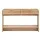 Artiss 120cm Pine Console Table with Two Drawers Open Shelf Curved Edges 60kg Capacity Rustic Finish
