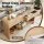 Artiss 120cm Pine Console Table with Two Drawers Open Shelf Curved Edges 60kg Capacity Rustic Finish