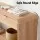 Artiss 120cm Pine Console Table with Two Drawers Open Shelf Curved Edges 60kg Capacity Rustic Finish
