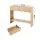 Artiss 2-Drawer Console Table 100cm Scalloped Entryway Table with Rounded Corners and Open Shelf Wood