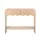 Artiss 2-Drawer Console Table 100cm Scalloped Entryway Table with Rounded Corners and Open Shelf Wood