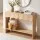 Artiss 2-Drawer Console Table 100cm Scalloped Entryway Table with Rounded Corners and Open Shelf Wood