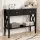 Artiss 100CM Black Console Table with 2 Drawers, Vintage Metal Handles, E1 MDF, 2-Tier Shelf for Entryway & Living Room