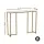 Artiss Marble Effect Console Table - White & Gold, 95cm, E1 Particle Board, Metal Frame, Space-Saving, 50kg Capacity