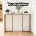 Artiss Marble Effect Console Table - White & Gold, 95cm, E1 Particle Board, Metal Frame, Space-Saving, 50kg Capacity