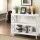 Artiss Console Table 3-Tier White, 100x40x76cm, MDF Timber, Criss-Cross Design, Modern Hallway Entryway Furniture