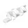 Artiss Wall Shelf Corner Floating 5-Tier White, 123cm Particle Board, Space-Saving, Easy Assembly, Modern Design