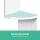 Artiss Wall Shelf Corner Floating 5-Tier White, 123cm Particle Board, Space-Saving, Easy Assembly, Modern Design
