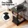 Artiss Height Adjustable Mobile Laptop Desk - 48CM Black, C-Shape Metal Frame, Pneumatic Height Adjust, Smooth Casters