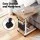 Artiss Adjustable Mobile Laptop Desk – 48CM Oak, C-Shape Frame, Pneumatic Height, Smooth Casters for Home Office